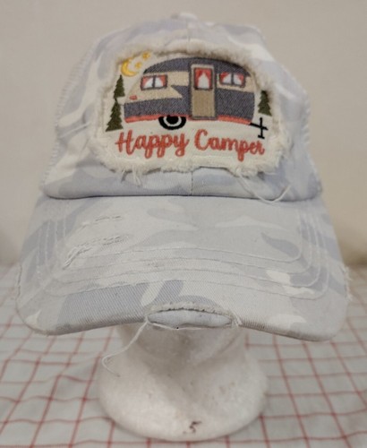 Happy camper camping cap hat - happy,