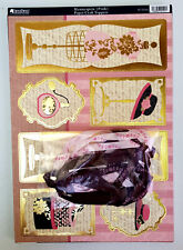 Kanban Vintage Pink Card Making Kit. Die Cut Toppers/Cardstock/Labels/Ribbons