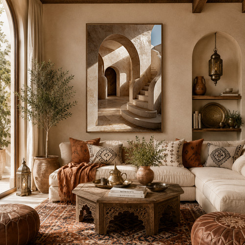 Moroccan arches print - arches,