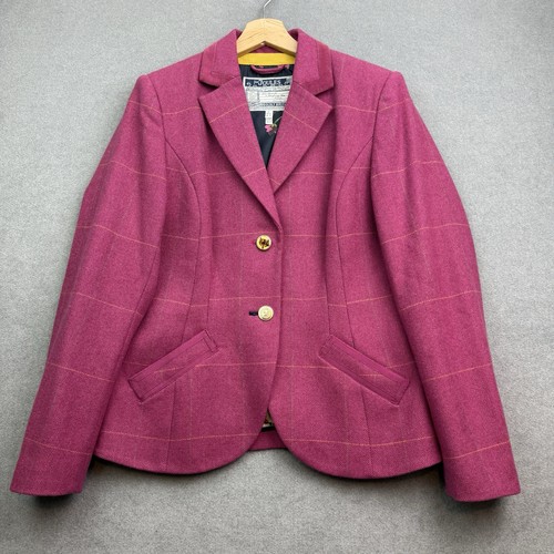 Joules tweed jacket pink - joules,