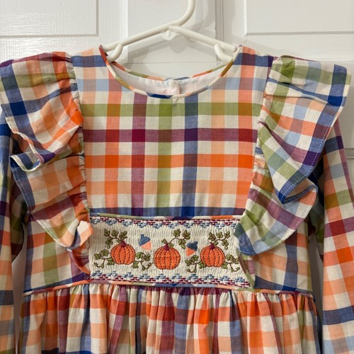 Bonnie jean plaid smocked - plaid,