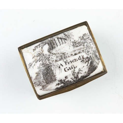 Antique bilston enamel box - ea,