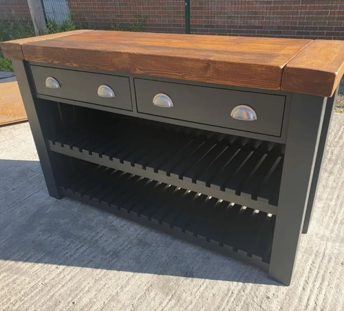 Butcher block kitchen island - kitchen,