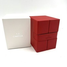 Omega Travel Box Red Leather