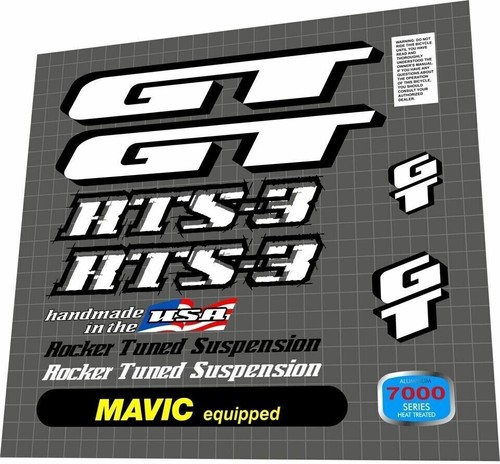 1995 rts white decal set - gt,