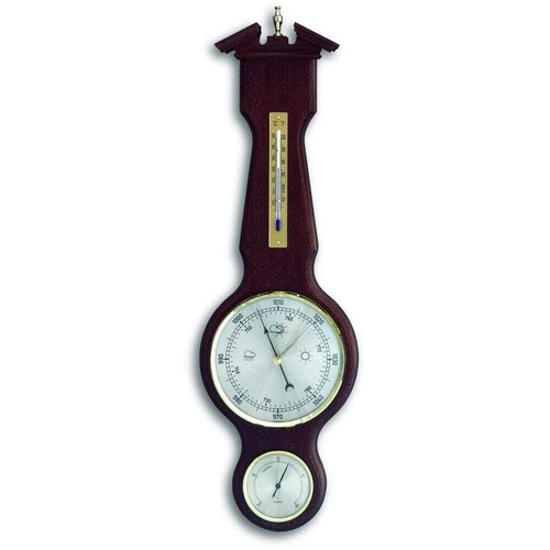 Walnut banjo barometer 50cm - banjo,