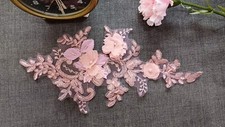 Dusky Rose Flower Applique For