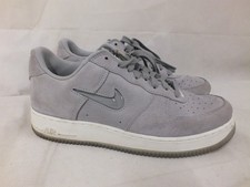 Nike Air Force 1 Grey Suede Trainers Size 7.5 (Wic)