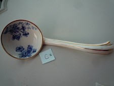 VINTAGE CHINA PORCELAIN SERVING LADLE BLUE FLORAL DESIGN   Cx