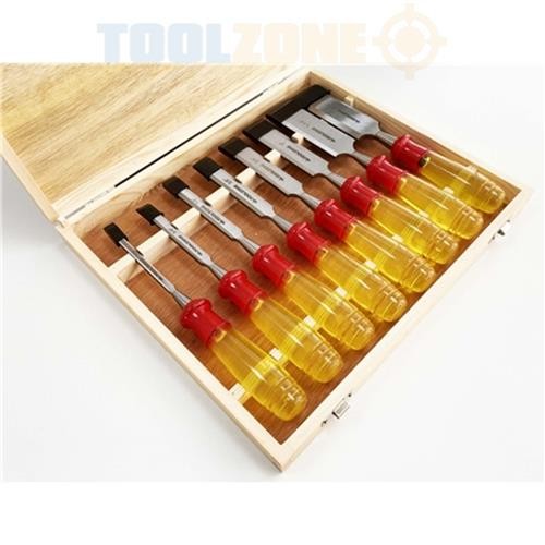 8pc bevel edge wood chisels - 8pc,