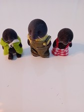  Beautiful sylvanian Families mole family x 3 figures