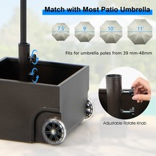 Fillable umbrella stand 2 - fillable, w/2