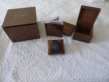 gucci black chronograph watch mens