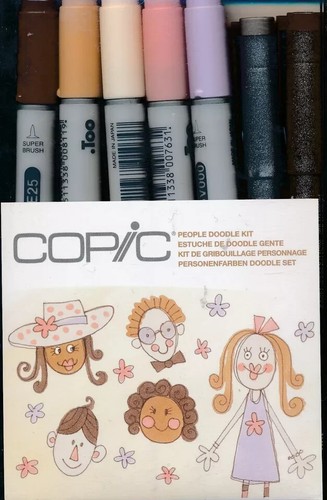Copic doodle kit people - -,