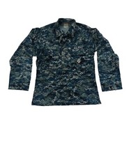 US Navy Jacket Size Small Short Digital Blue Camouflage Issued 