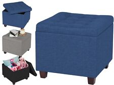 Linen Storage Ottoman Stool -