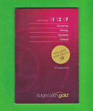 Stagecoach Gold Pocket Timetable - Oxford S1 etc - Witney & Carterton - Oct 2014