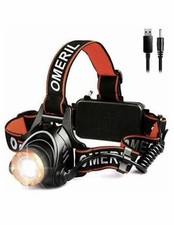 USB Rechargeable CREE T6 LED Headlamp 2000LM Waterproof Head Torch