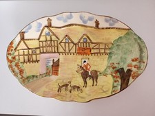 Vintage Kensington Ware England - The Huntsman Plate, Platter, Shallow Bowl