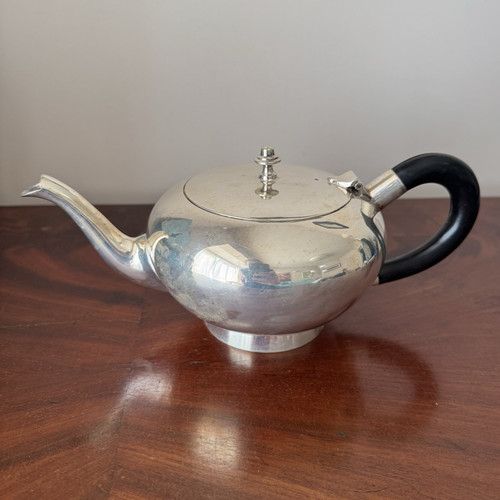 Vintage silver plated teapot - silver,