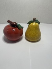 Ceramic Apple Pear Salt and