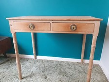 Antique Pine Hall Table Side