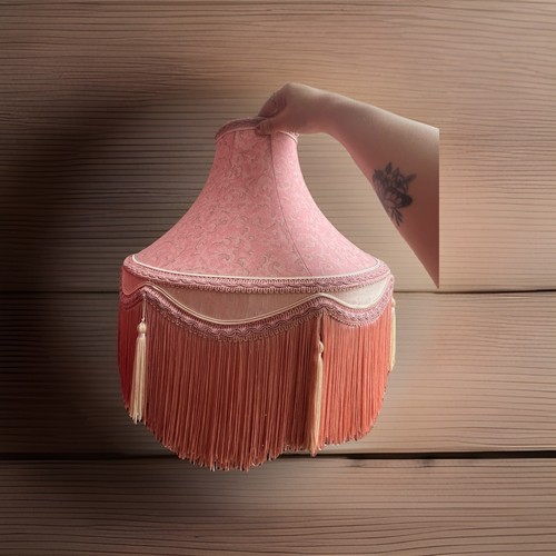 Exquisite large pink - pink, tasseled