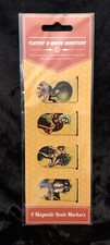 Retro Co 4 Magnetic Book Markers Mark Classic   B-Movie Monsters Vintage Style