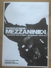 MASSIVE ATTACK Concert poster - Glasgow 2019 live band show tour Gig memorabilia