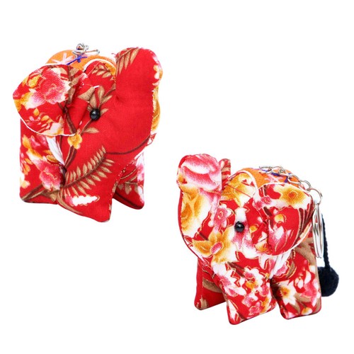 2pcs ethnic elephant keychains - ethnic,