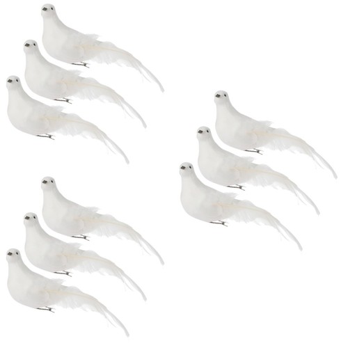 White simulation pigeon - white, bird