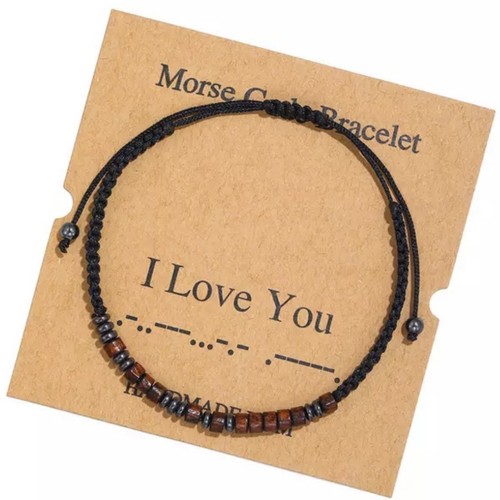 Morse code bracelet love - morse,