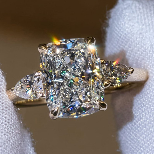 10ctw cushion cut moissanite - 3.10ctw,