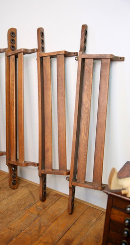 Vintage antique church pew - vintage,