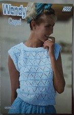 Original Wendy Capri Ladies Top 30"-40" Knitting Pattern 2998
