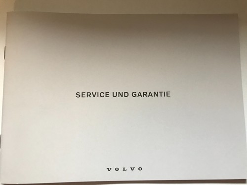 Volvo service book 2022 - service,