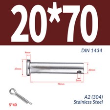 12MM 14MM 16MM 20MM Clevis Pin