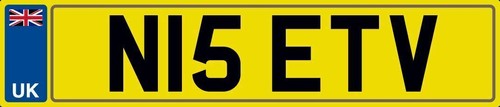 Nice initials number plate - nice,