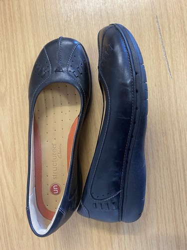 Ladies clarks structured black - ladies,