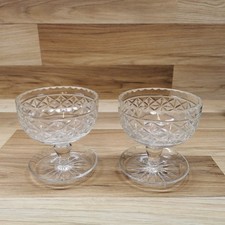 Set of 2 Vintage Lead Crystal