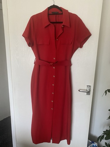 Red zara shirt - dress, worn