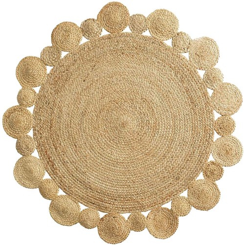 Boho round jute - jute, natural