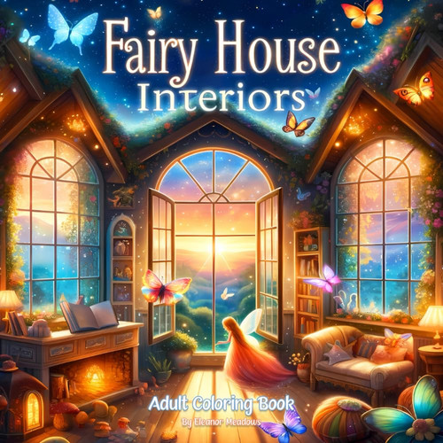 Fairy houses coloring book - coloring, for