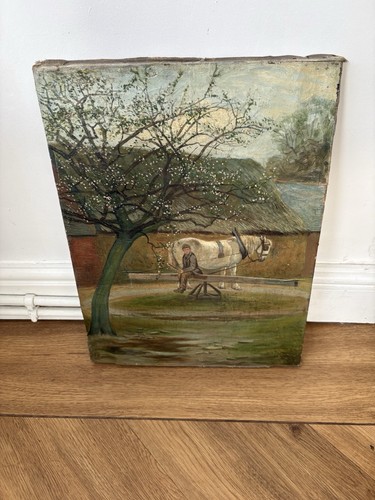 Victorian oil painting - victorian, on