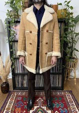 Vintage 1970s Tan Sheepskin