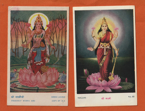 Two old postcards indian - postcards,,