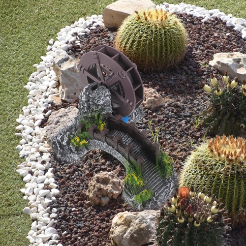 Water wheel model aquarium - water,