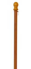 57" Pine Wooden Flag Pole With