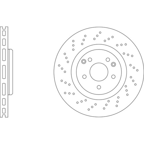 Brake discs vented grooved - discs,