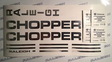 RALEIGH CHOPPER MKI DECAL SET IN MIRROR CHROME